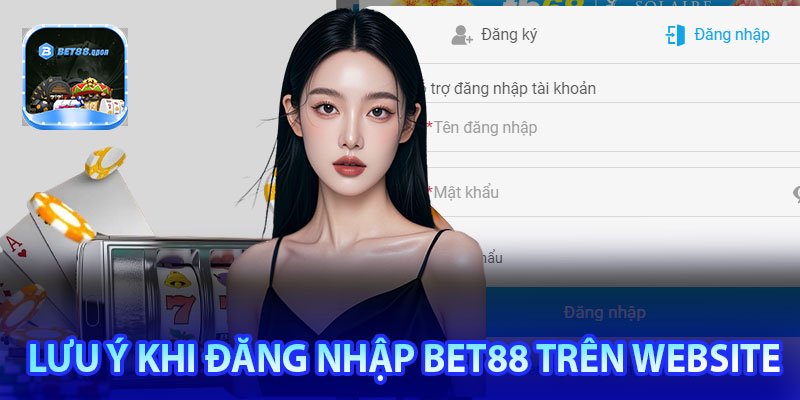 Lưu ý khi đăng nhập Bet88 trên website